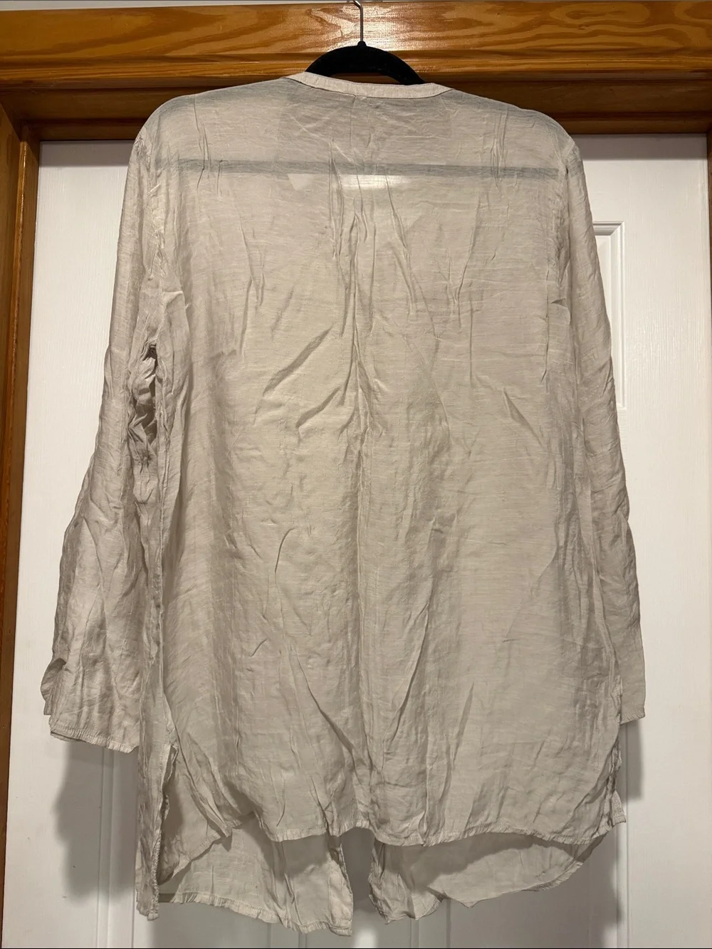 Light Cream Button-Down Women's Shirt